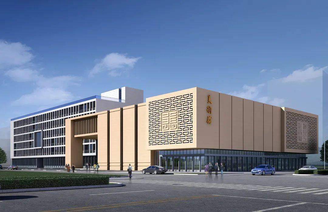 湖工美术楼她来了