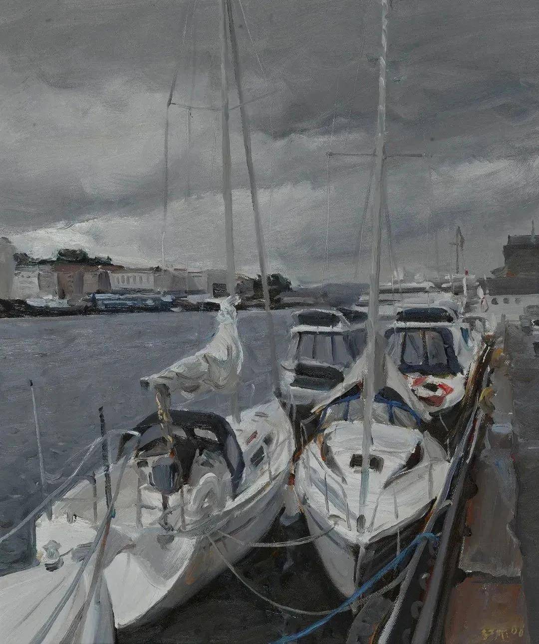 国美教授何红舟油画作品