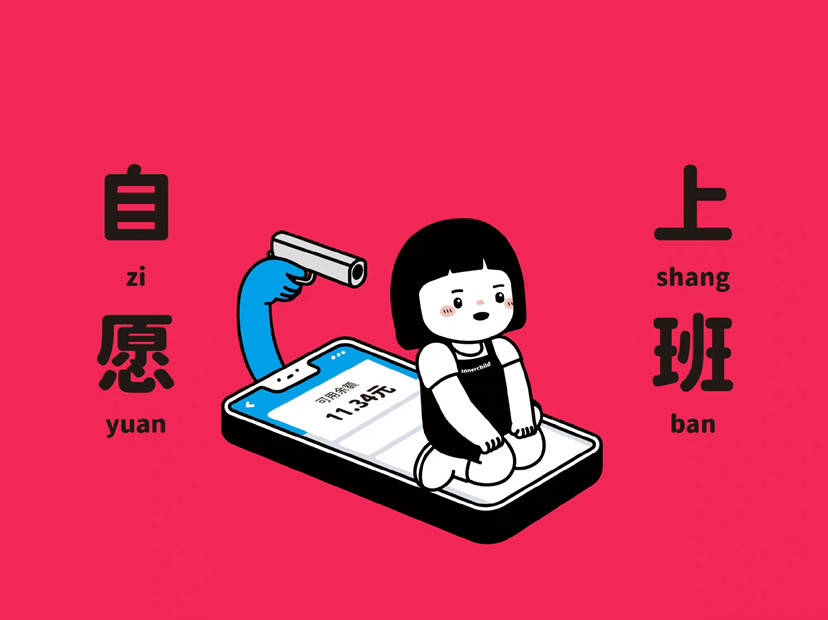 电脑壁纸自愿打工人