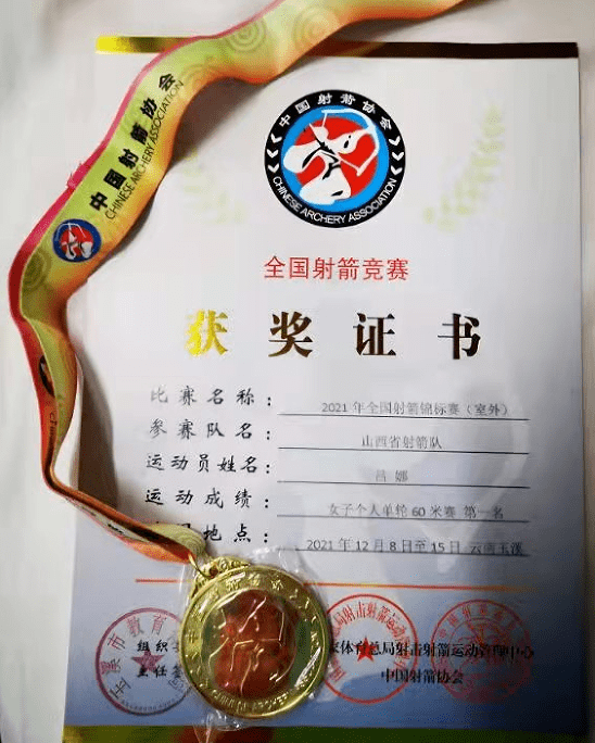 我市输送运动员吕娜勇夺全国射箭锦标赛冠军