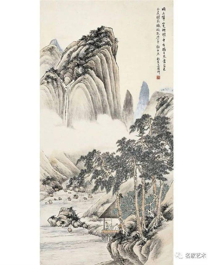 名品视界晚清画家吴榖祥的山水人物画欣赏一