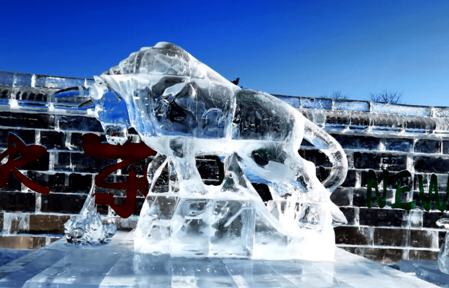 青峰峡冰雪世界图片