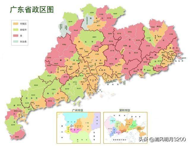 华南四省地图图片