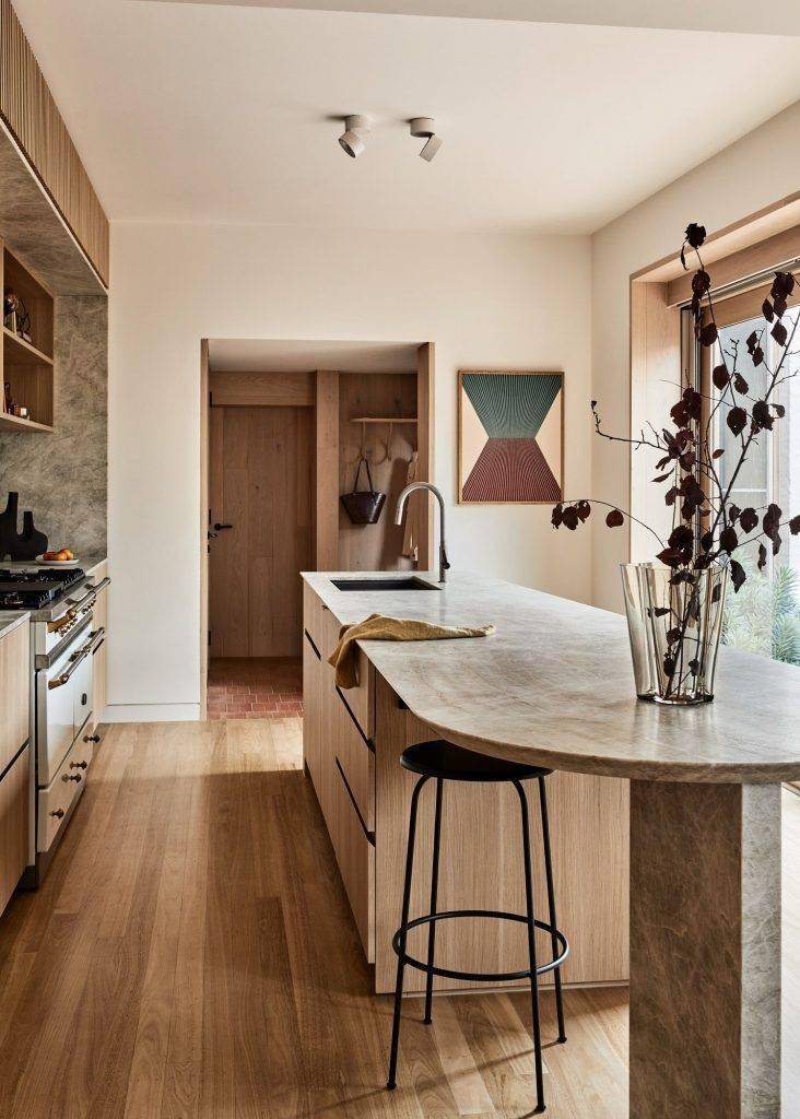 越来越多人在厨房这样设计了悬空台面双面吧台装修不后悔