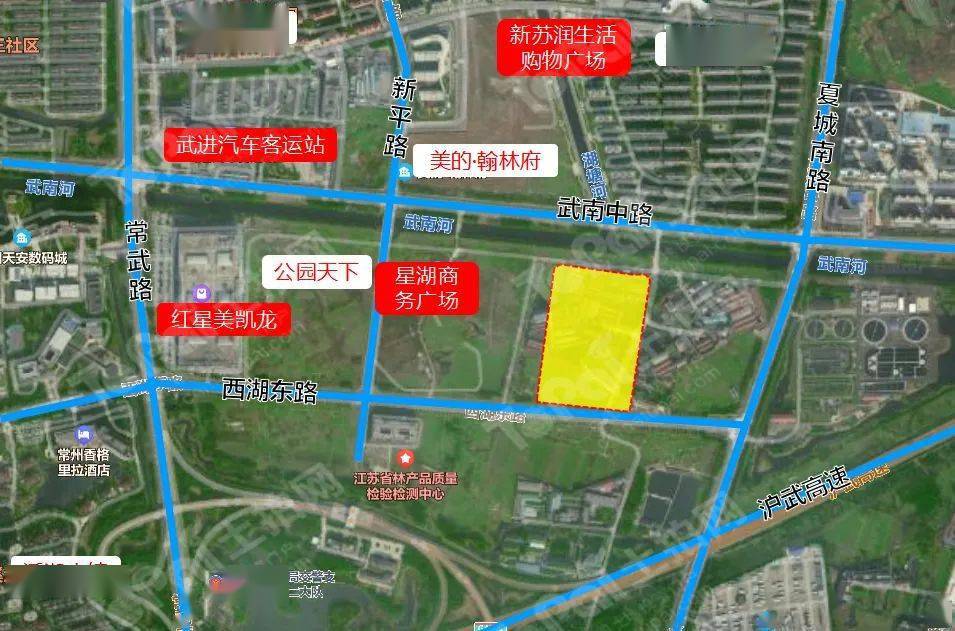 武进区星湖广场东地块:常州滨湖房地产开发有限公司以6.