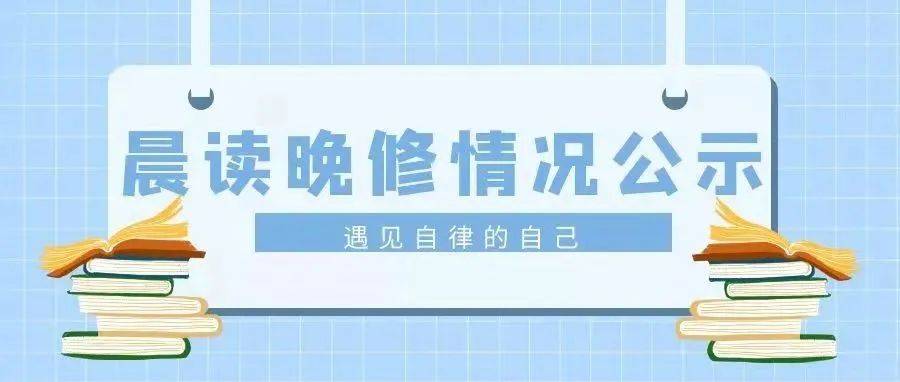 学风建设 | 2021-2022-1晨读晚修情况公示(第13-14周)_李大刚_李奕恒_白晨
