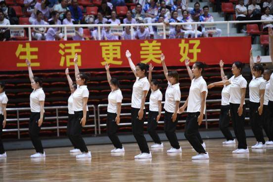 运动，健康，宁夏银川市举行2021年市直机关第九套广播体操比赛