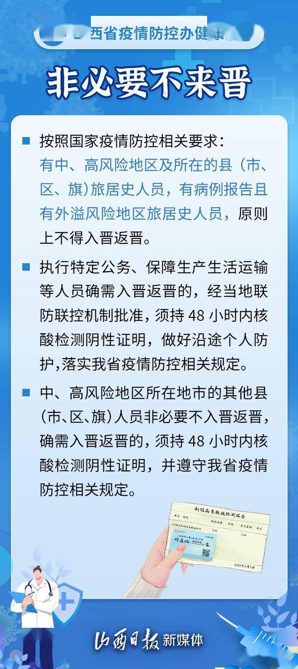 疫情|海报丨非必要不来晋！非必要不出省！山西省疫情防控办再发提示