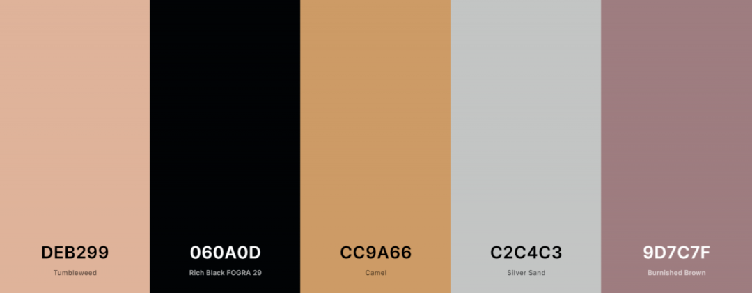 色彩高 级 感 100% 配 色 大 赏 ！