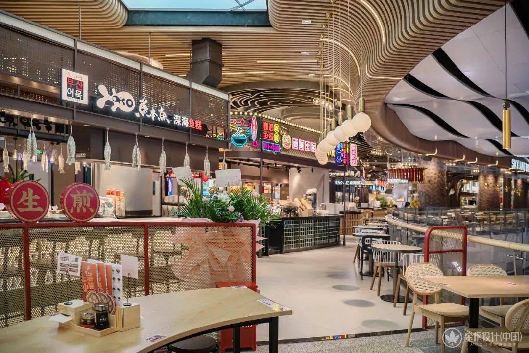 金枫设计沈阳万象城食通天美食街区以树为灵感构建浪漫主义精神新地标