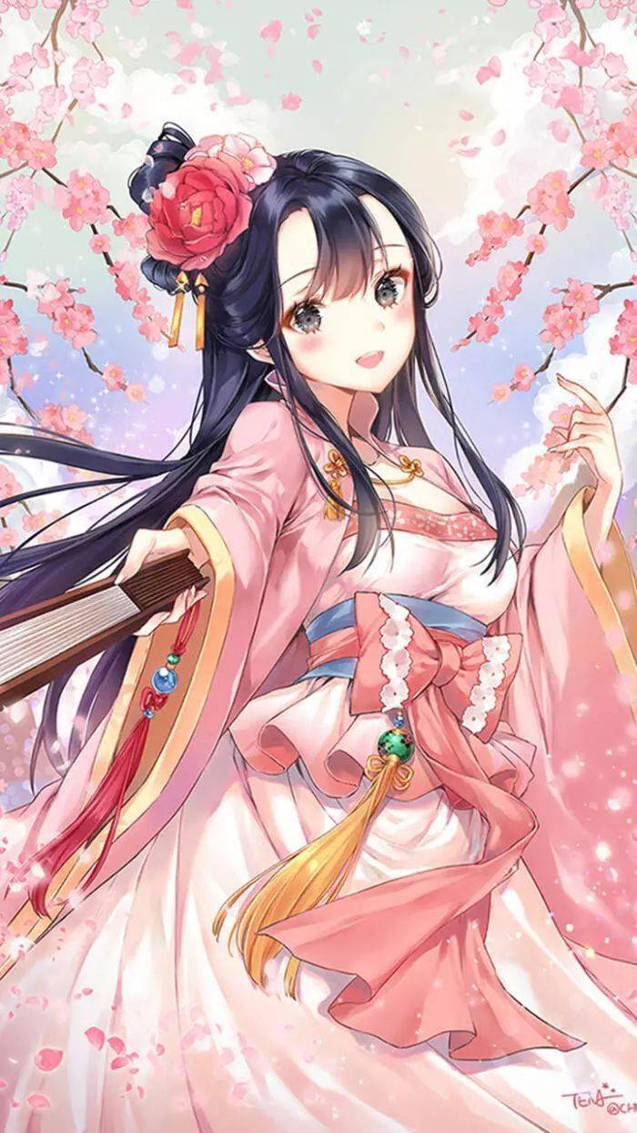 精选高清壁纸二次元动漫女生事无两样心有别