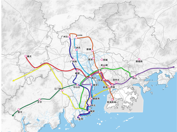 流动大湾区轨道先行枢纽重构