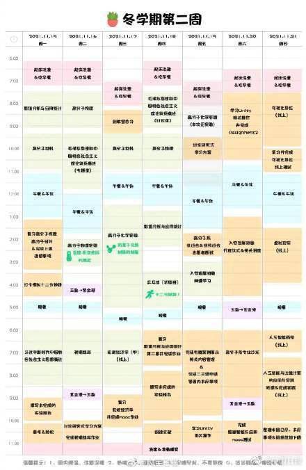 疫情|浙大学霸作息表太震撼了