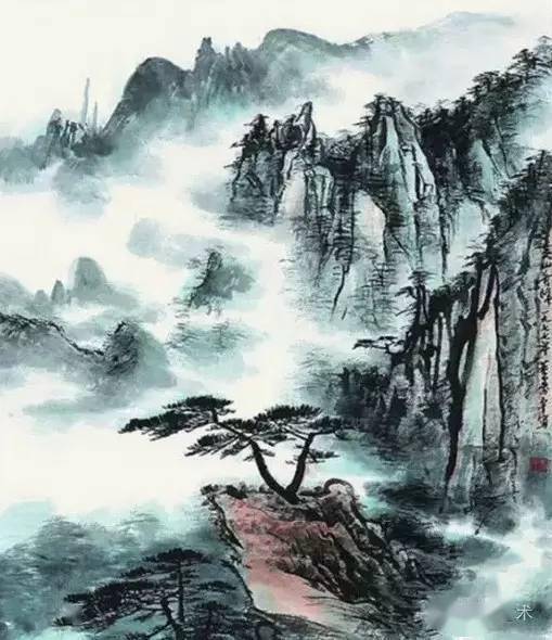 3,张大千笔下的黄山张大千 黄山始信峰 1931年作张大千(1899-1983)画