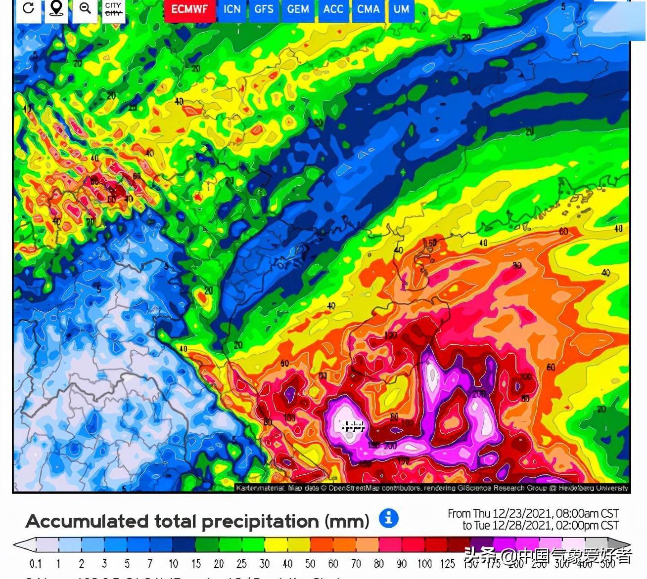 这样的暴雨是因为什么?这其实和南支槽,南海的冷涌现象等都有关系.
