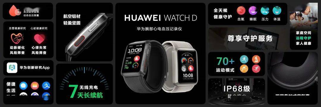 华为|【华为】1699起 血压手表WatchD/典藏版/智能眼镜/M5汽车等发布