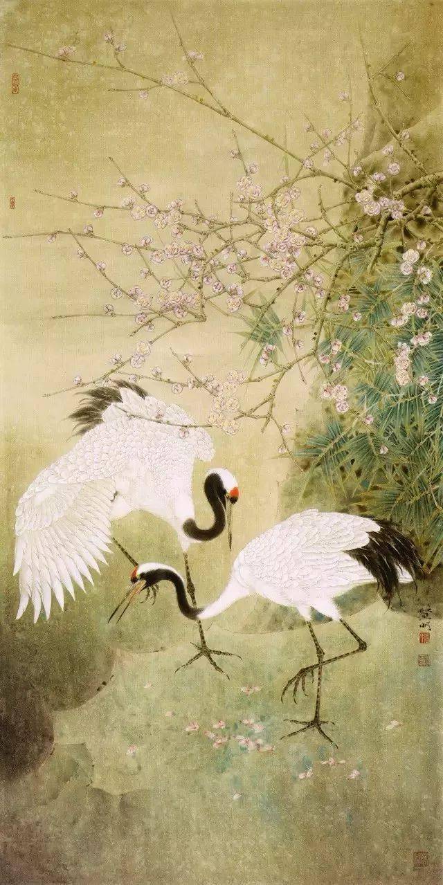 欣赏| 张贤明工笔花鸟画74图,高古典雅,又具现代审美追求!