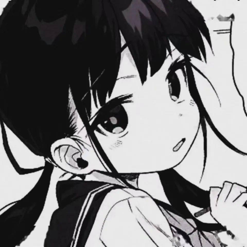 宝藏珍藏的男女生黑白动漫头像