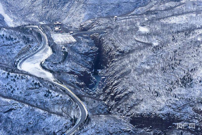 非法|河南云台山雪景冰瀑“同框” 上线冬季限定美景