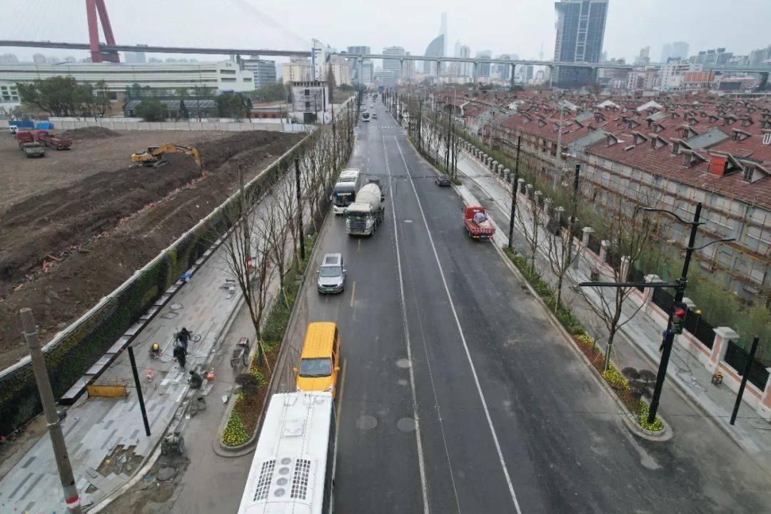 杨树浦路综合改造工程迎新进展_全线_路段_管线