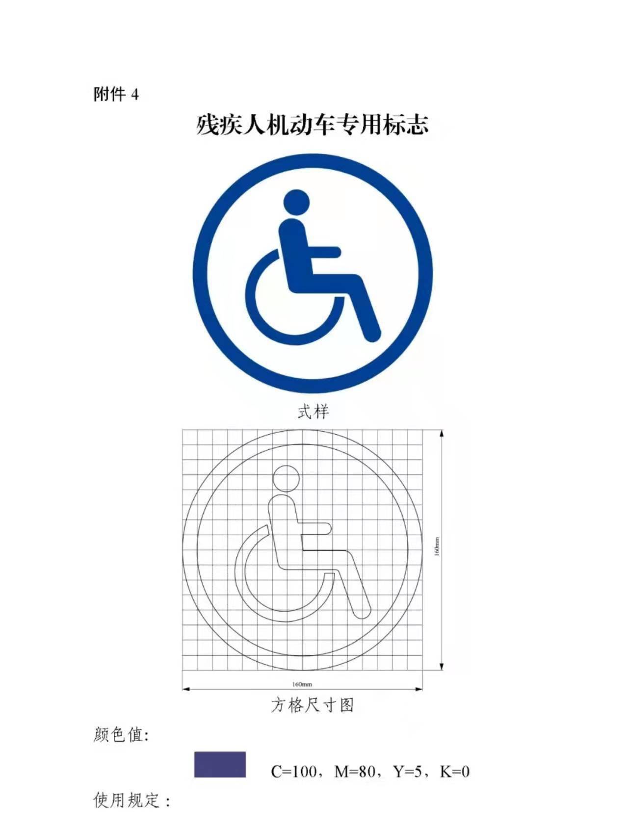 使用规定 :1,残疾人驾驶机动车时,应当在车身前部和后部分别设置专用