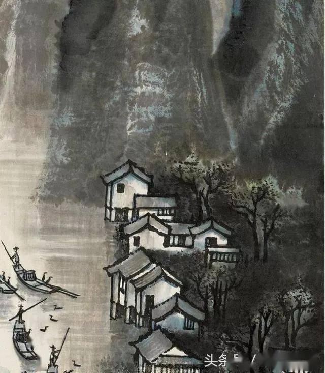 名画欣赏李可染漓江天下景赖少其旧藏