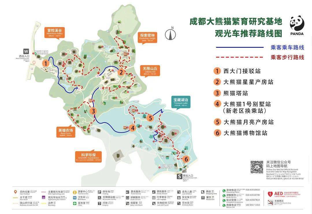 成都大熊猫基地路线图图片