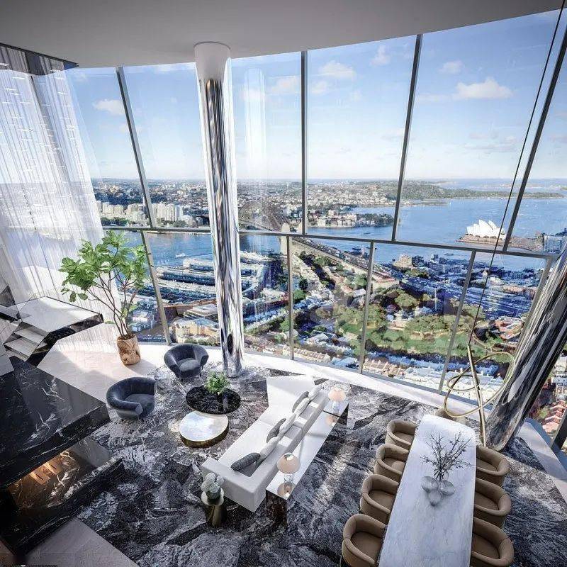 resorts投资的one barangaroo大楼内购买了一套顶层复式公寓,并创下了