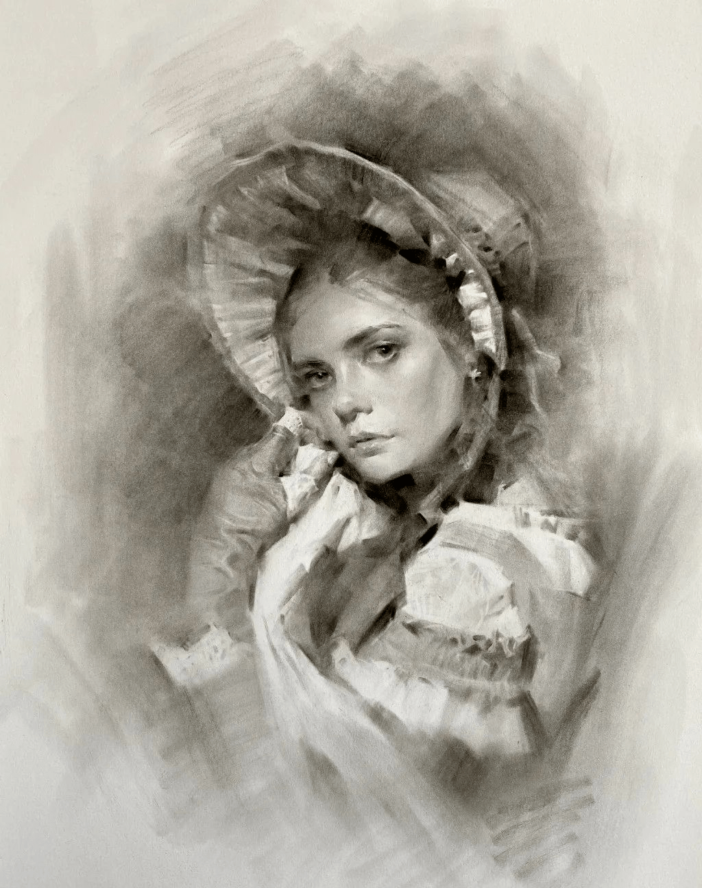 作品欣赏央美姚治素描的虚与实