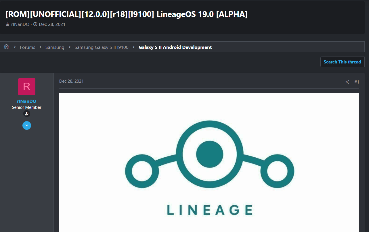 LineageOS|11 年超薄旗舰“凤凰涅槃”，三星 Galaxy S2 也用上 Android 12