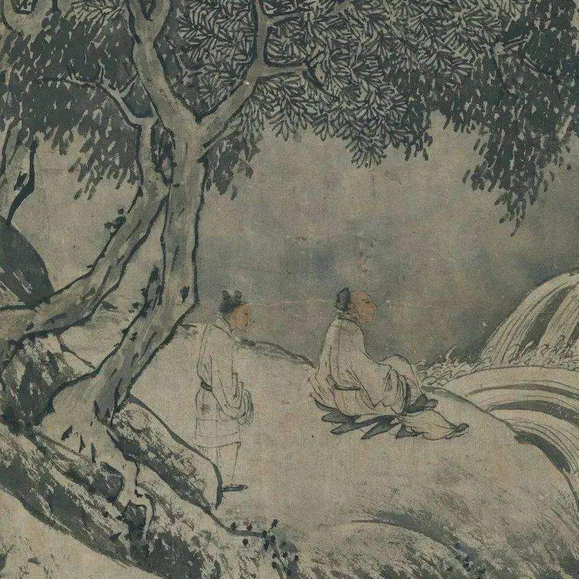 赏画|唐寅《观瀑图》_版权_内容_廖伟夫