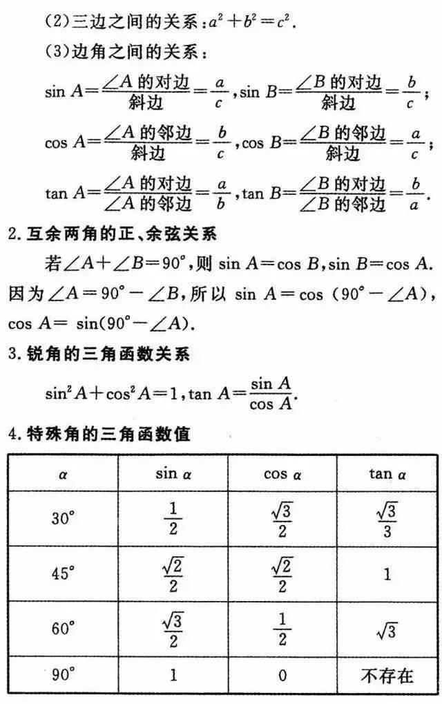 初三|初中数学三年公式+定理全汇总，初三必须掌握！