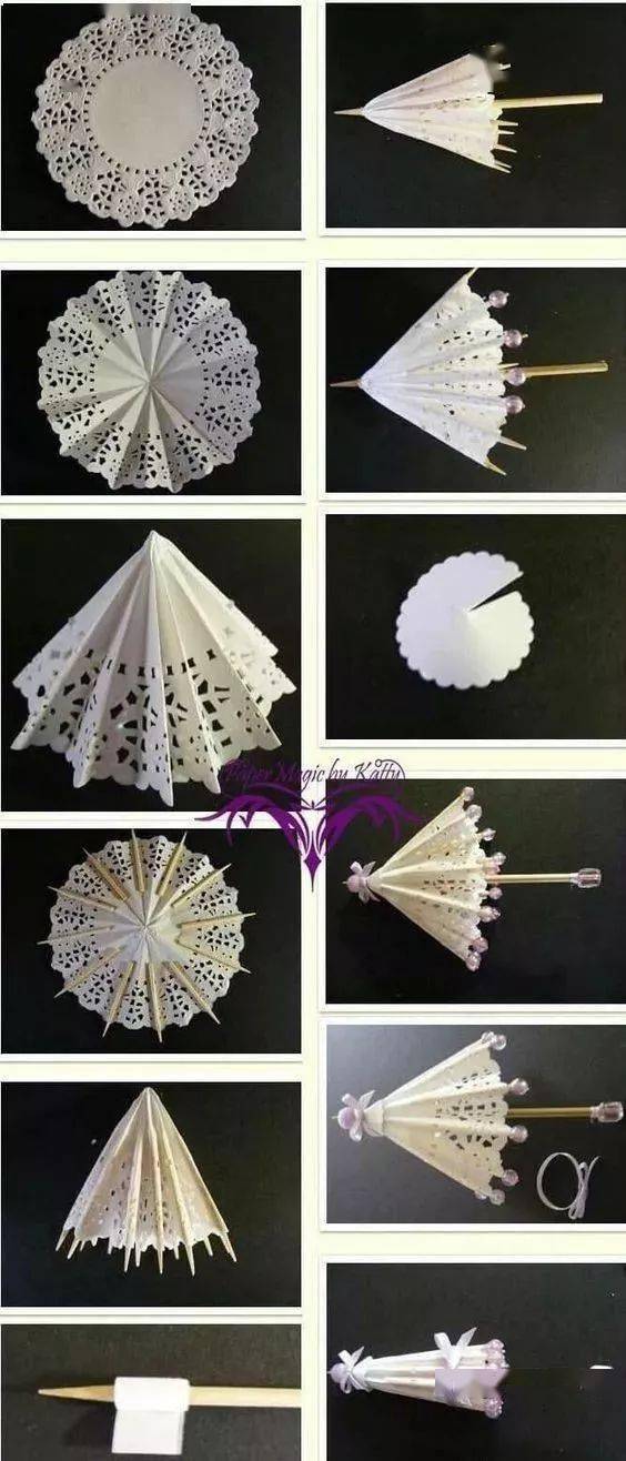 纸伞的折法制作过程图片