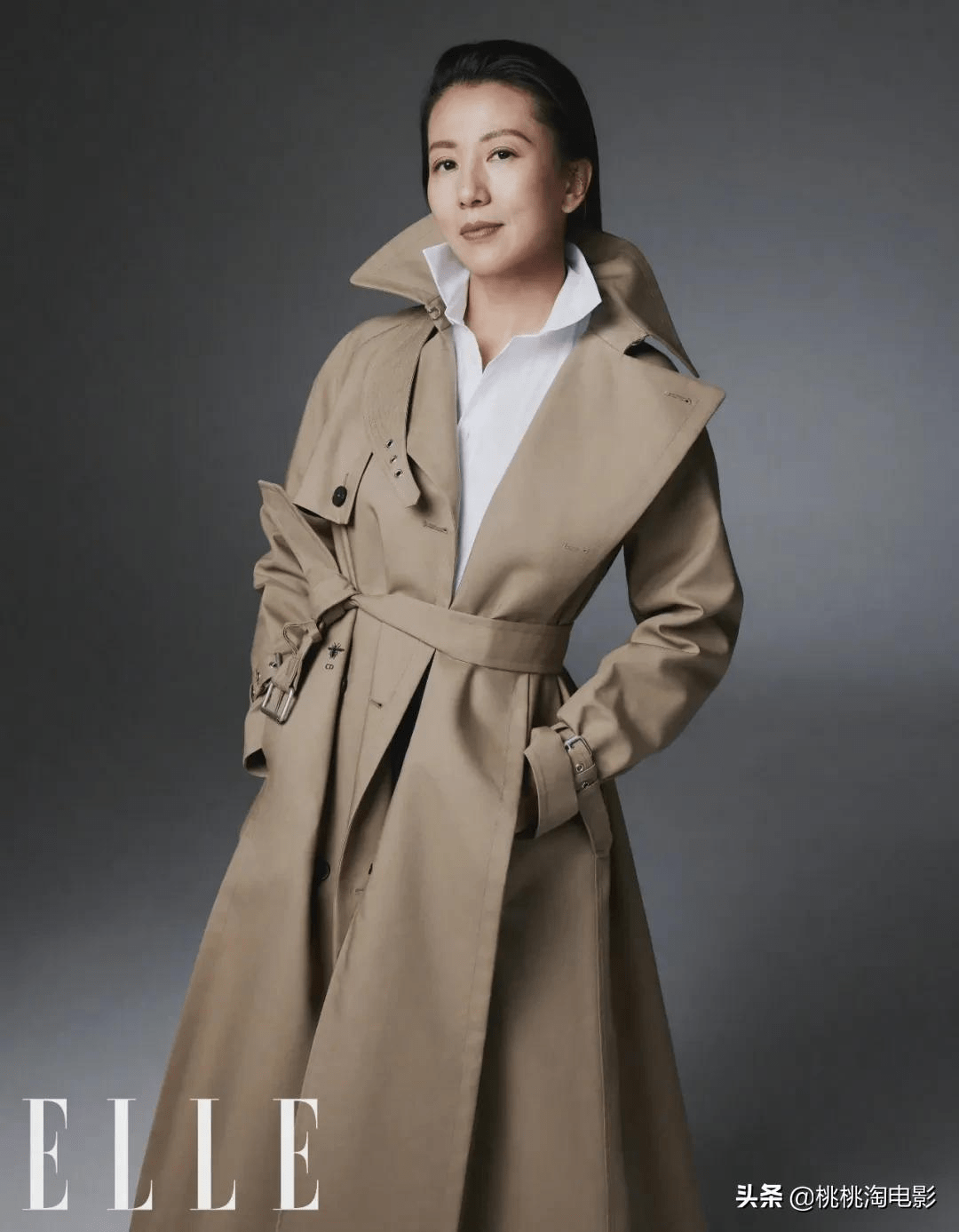 组图:冬奥冠军杨扬《elle》封面大片,冰雪皇后气场强大