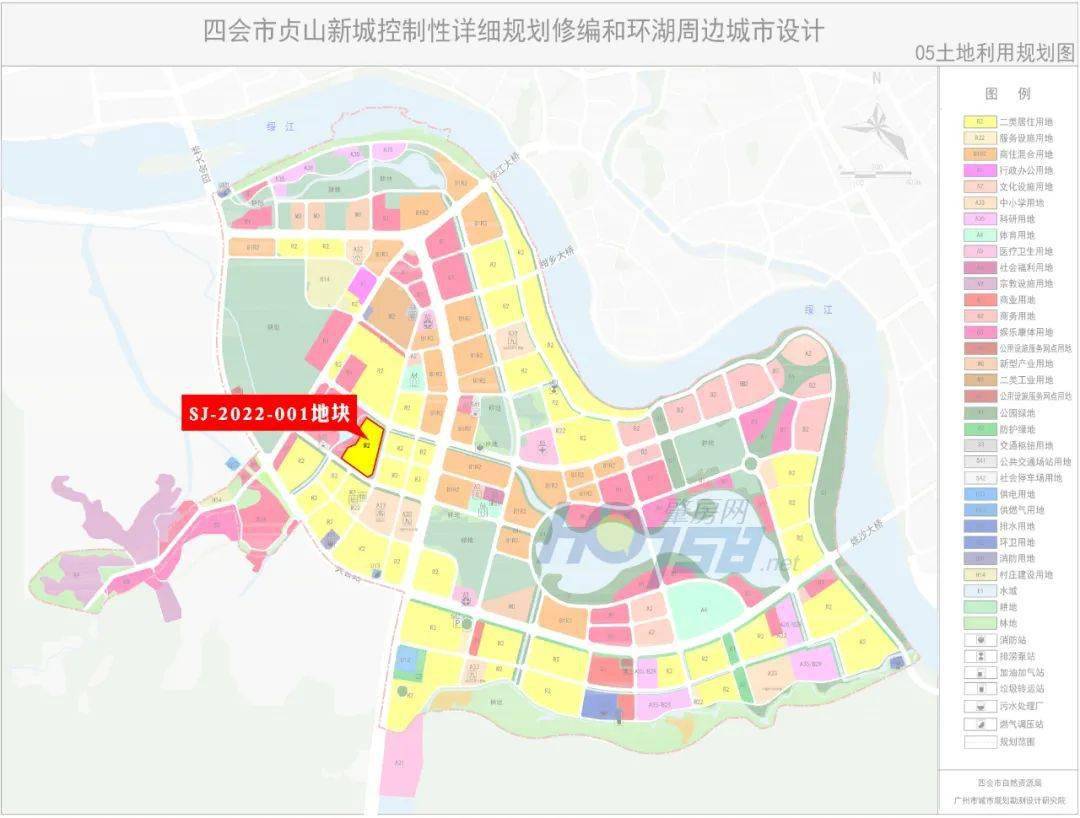 根据《四会市贞山新城控制性详细规划修编和环湖周边城市设计》可见