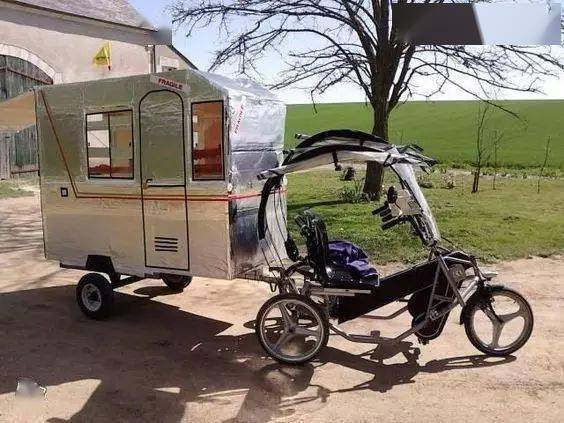 各式各样的自行车房车还是第一次看到真不敢相信自己的眼睛