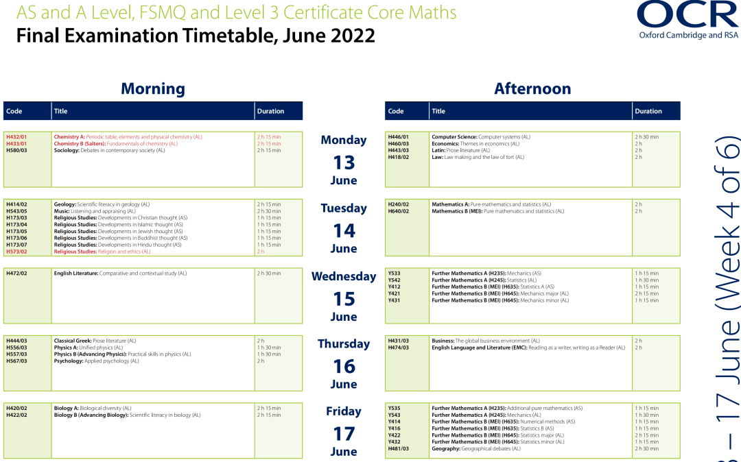 进行|最新官方反馈！2022年夏季A-level/GCSE考试将如期举行！（附考试时间表）