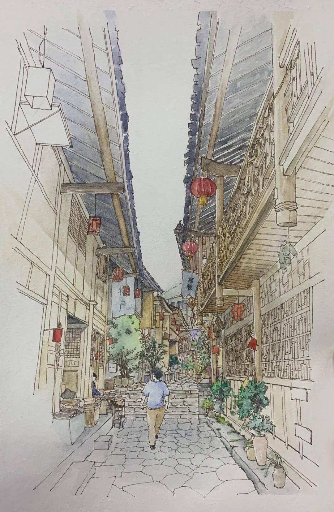 微画展南岸区中学美术教师绘画作品欣赏