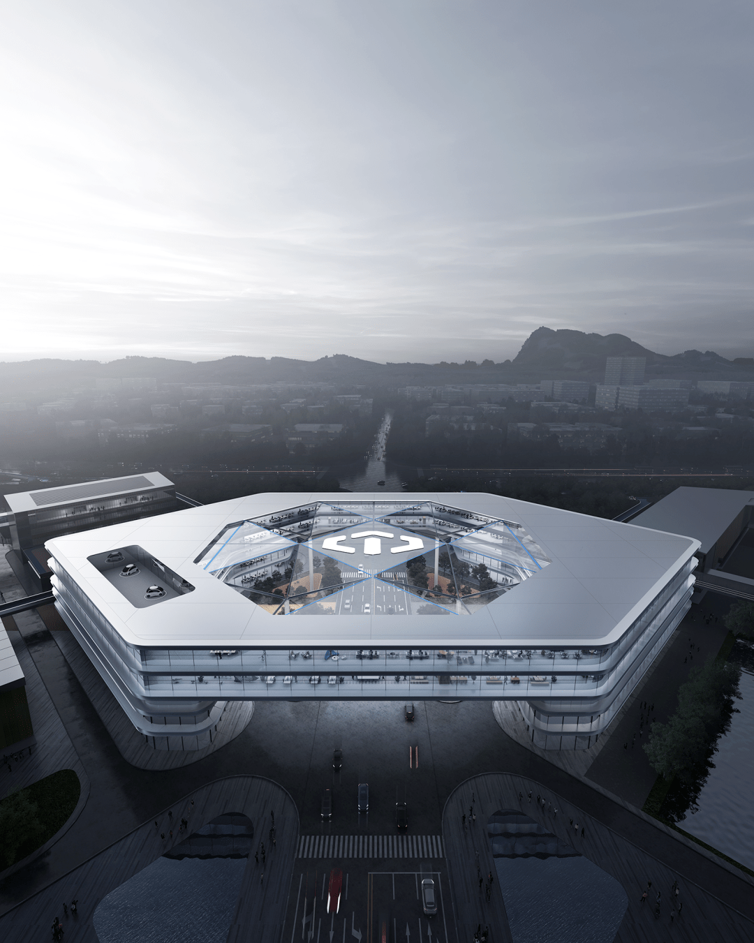 科幻感十足的南京新地标中汽创智t3总部