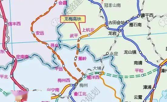 蕉岭高铁最新规划图图片