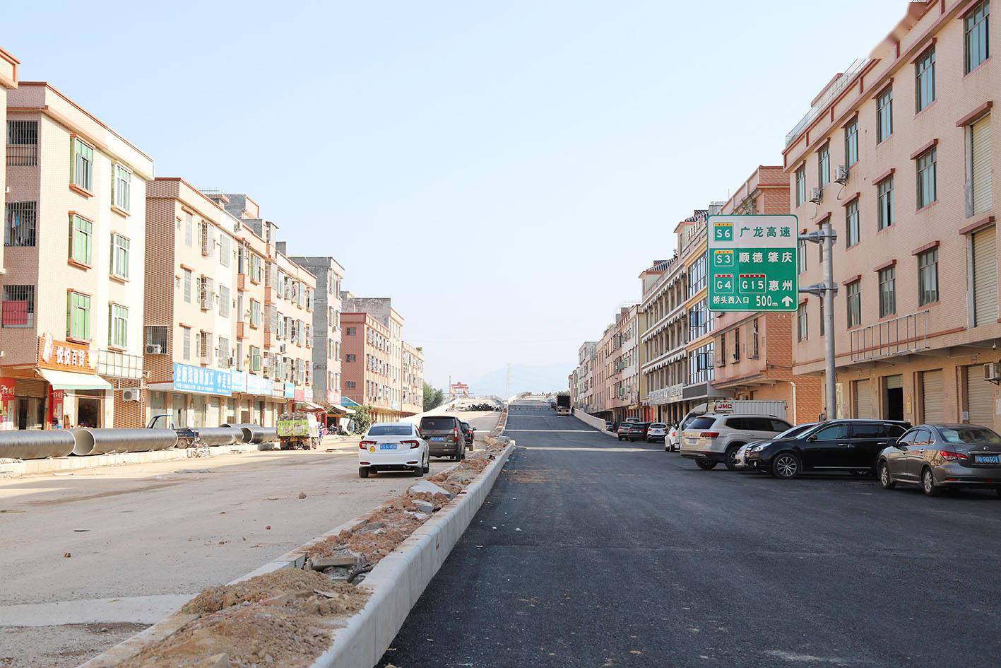 东莞桥头29号路第一标段预计今年6月建成通车将接驳莞番高速桥头站