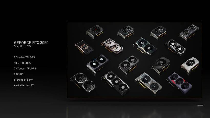 iGame|消息称英伟达 RTX 3050 显卡首批供货充足，1 月 27 日开售