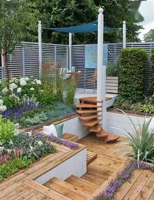 阶梯式庭院,比传统庭院还大气!_设计_休闲_花园