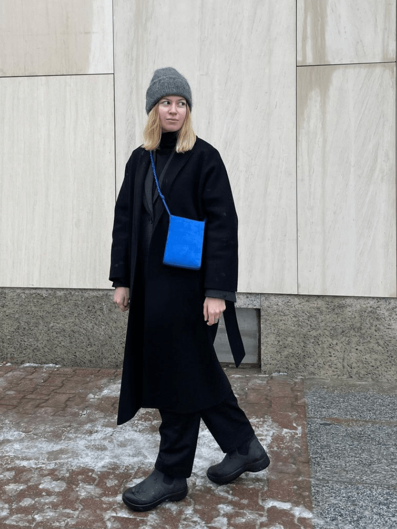 细节一身黑，换个穿法更时髦