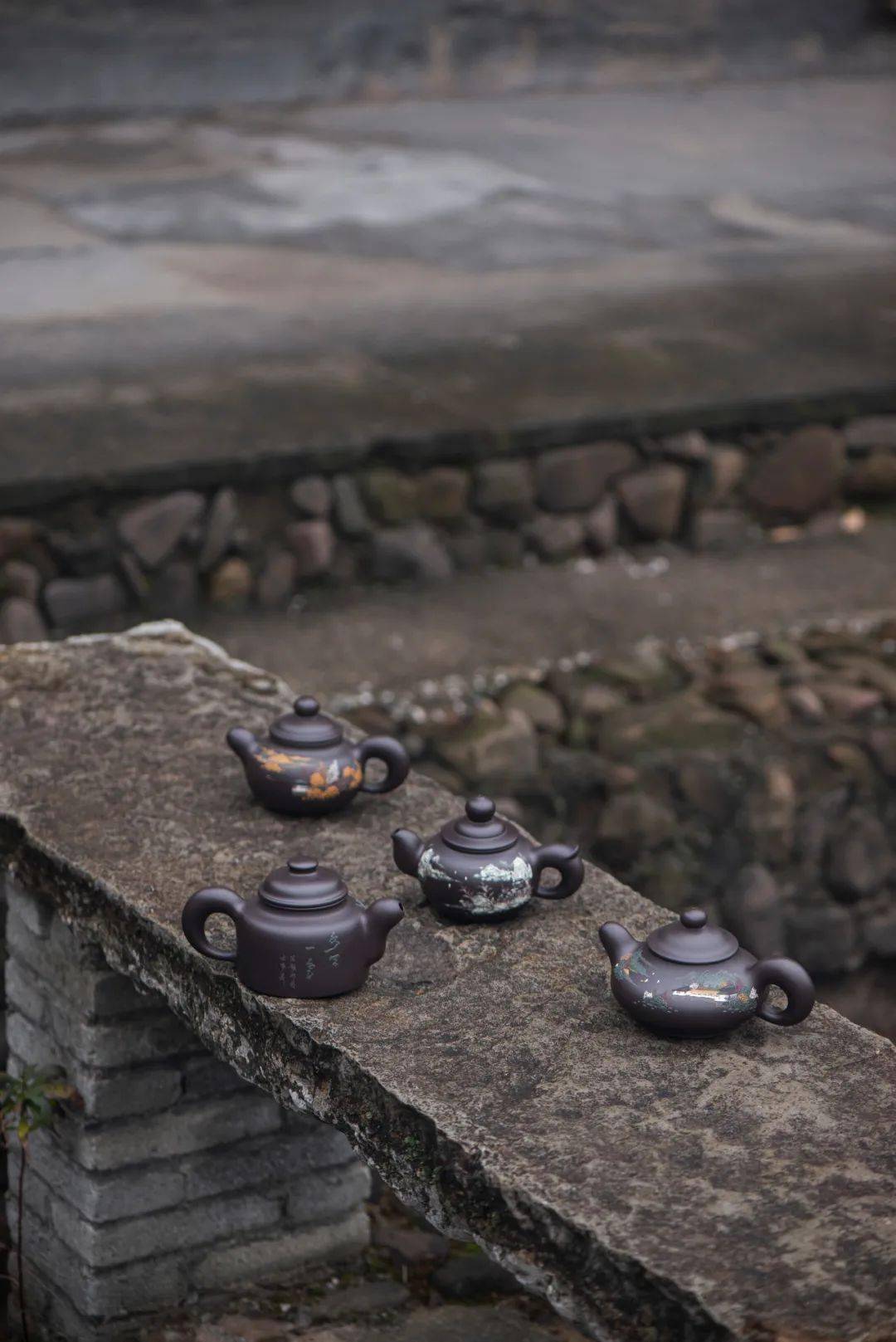 王龙泥绘 · 6767春夏秋冬组壶(墩福,道尊,道韵,道义)_紫砂_艺术