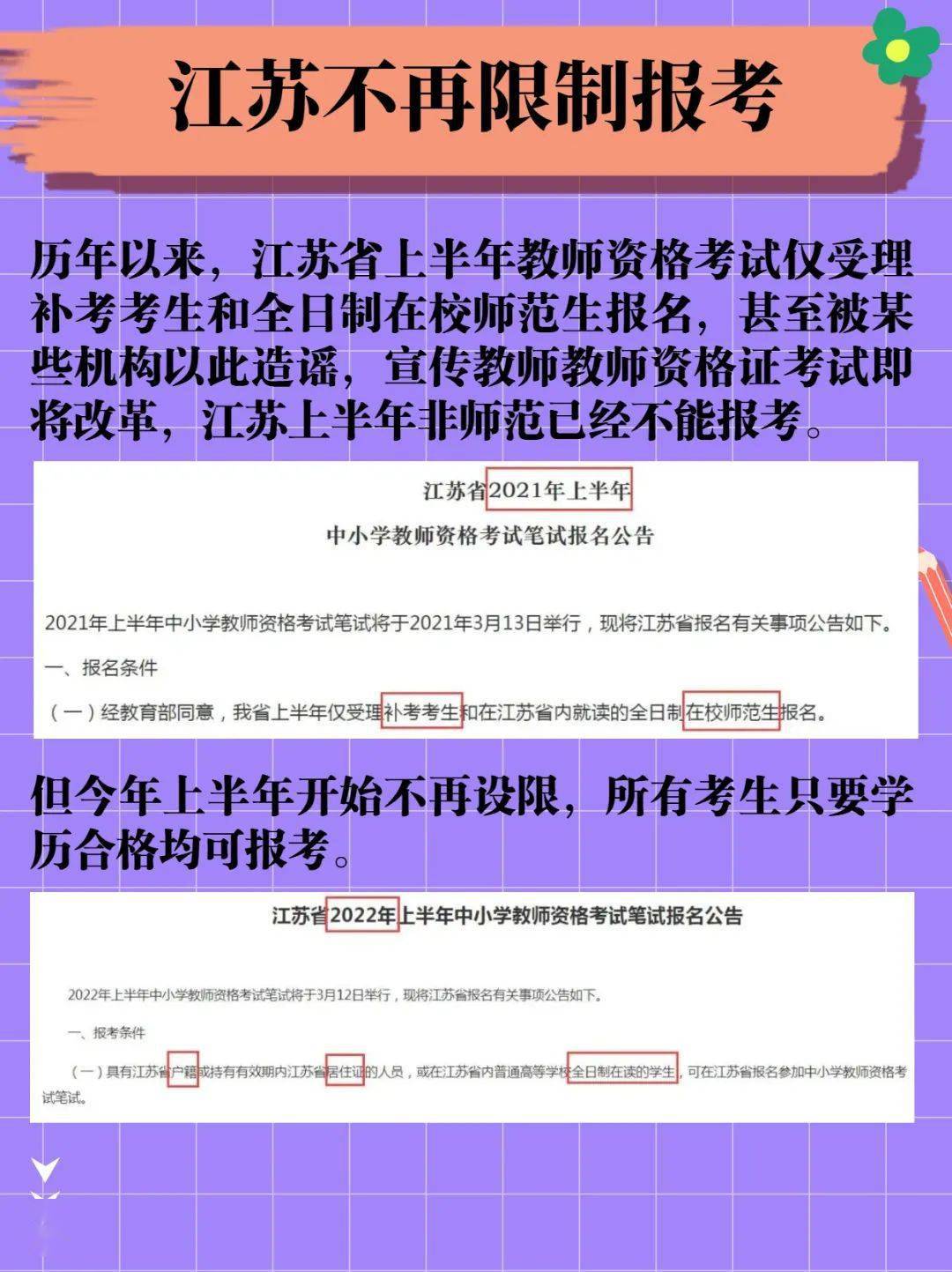 22年教师资格考试会有这些变化!_后台_整理_时候