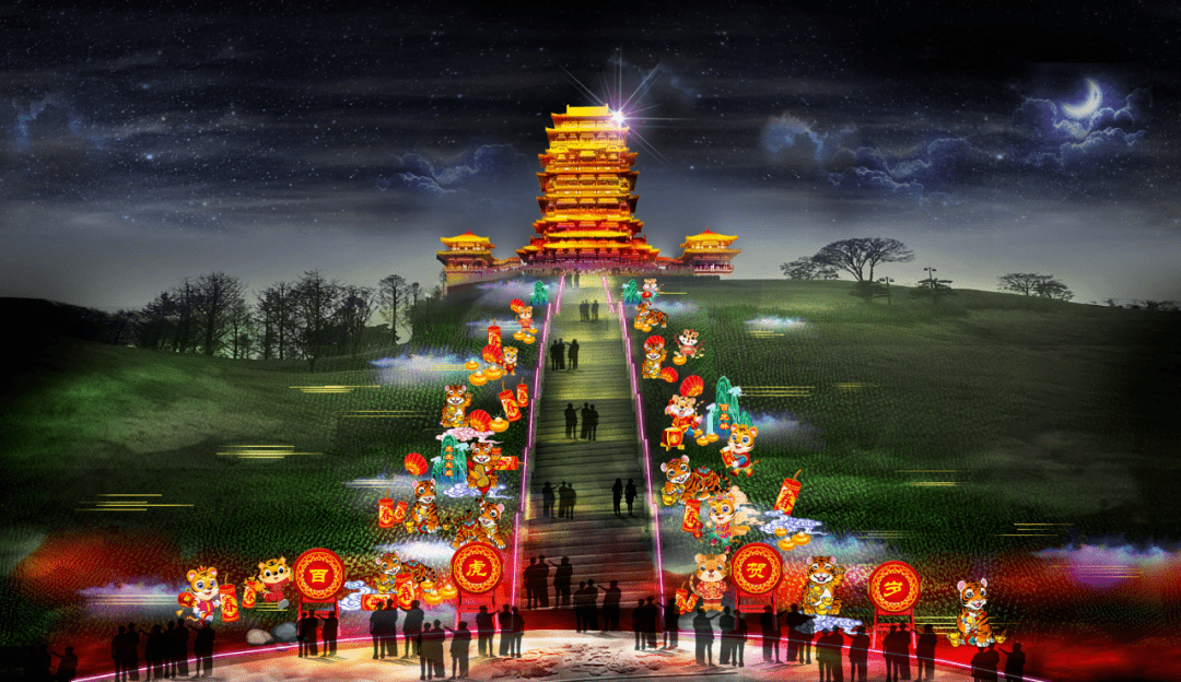 过年有耍的了2700组灯笼14个节点宜宾这些地方新春景观灯太美了