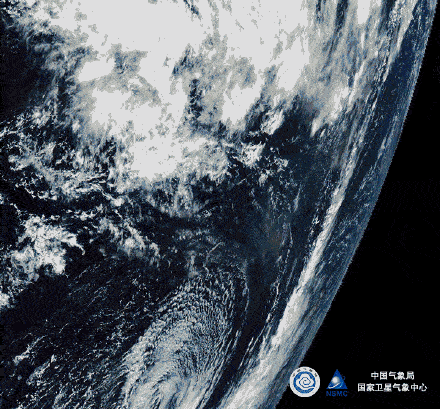 从太空看汤加火山像地球打了一个嗝