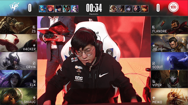 盲僧|LOL-LPL：Flandre男枪穷途末路豪取四杀，EDG 2-1战胜UP解锁三连胜