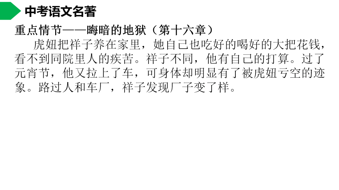 祥子|初中语文 | 七年级下册：《骆驼祥子》名著导读+思维导图 +考点合集，寒假预习必收！